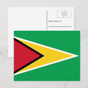 Guyanese Flag, Flag of Guyana Postcard