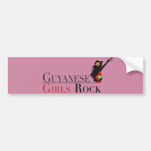 Guyanese Girls Rock Bumper Stickers