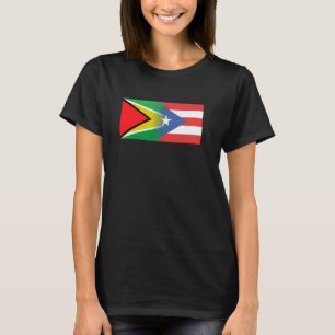 Guyanese Puerto Rican Flag Guyana Puerto Rico T-Shirt