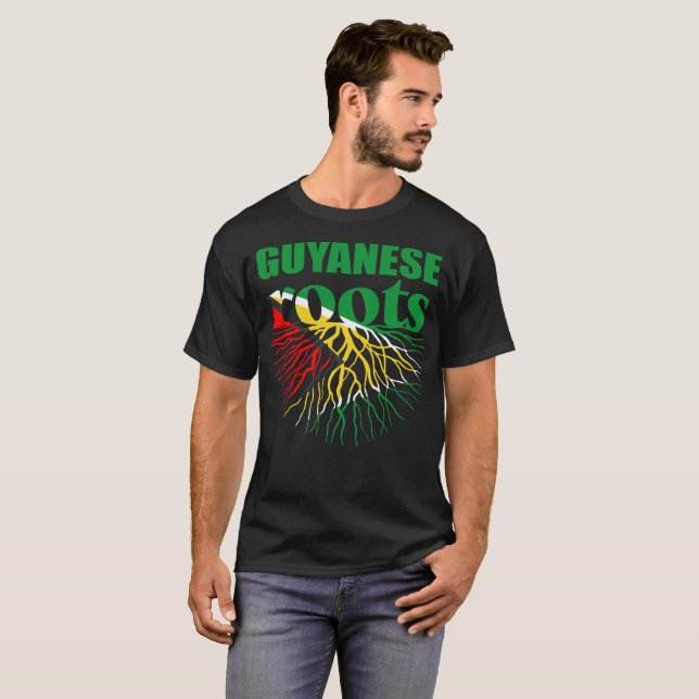 Guyanese Roots Country Proud Gift Tshirt (Front Full)