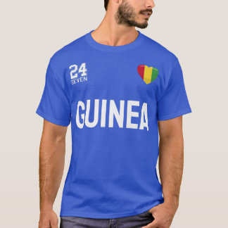 Guyanese Soccer Team 24 Seven Guinea Fan  T-Shirt