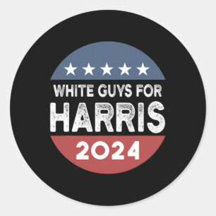 Guys For Kamala Harris Classic Round Sticker