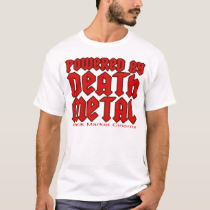 guys mens powered by Death metal music T-Shirt