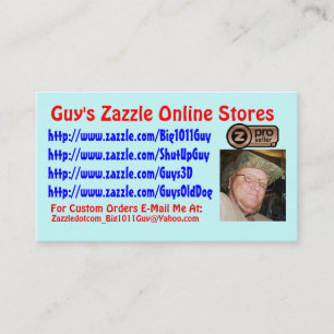 Guy's Zazzle Business Card