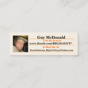 Guy's - Zazzle.com/Big1011Guy* Business Card