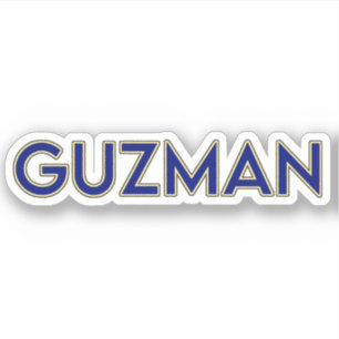 GUZMAN 02 — STICKER 3"