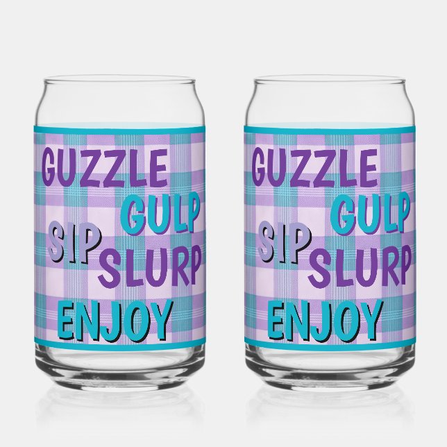 Guzzle Soda Glass (Front)