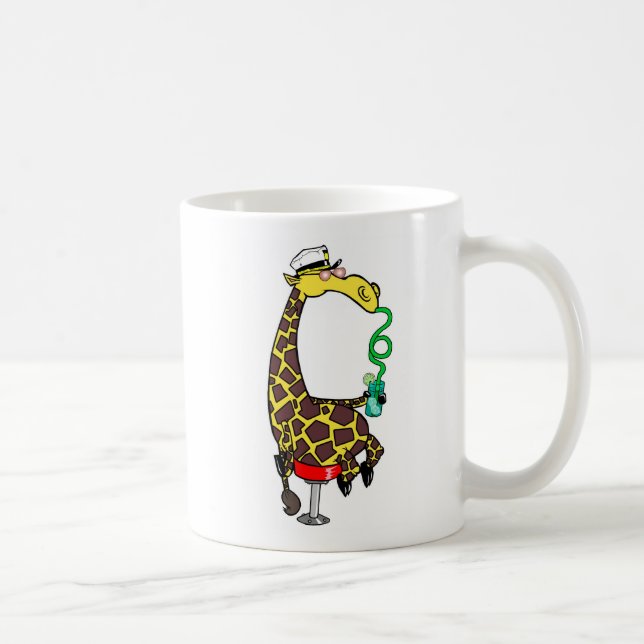 Guzzling Giraffe  Coffee Mug (Right)