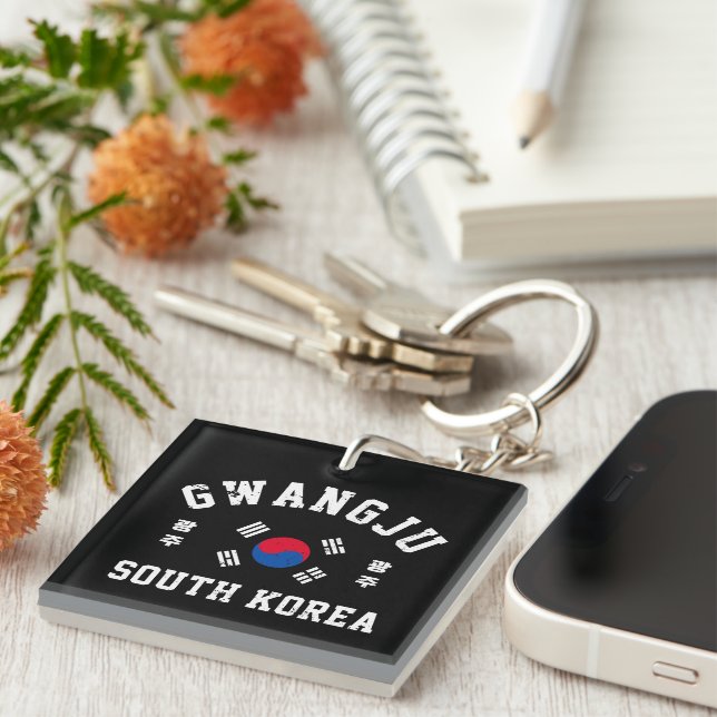 Gwangju South Korea Keychain (Front Right)