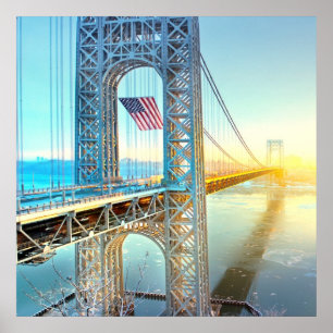 GWB connecting Fort Lee NJ and Manhattan NYPlus Poster