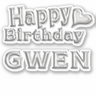 Gwen Happy Birthday Autocollants