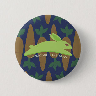 Gwennie The Bun: Night Raider 2 Inch Round Button