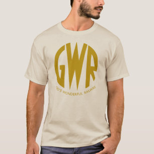 GWR Great Western Railways Gold Trains Hiking Duck T-Shirt