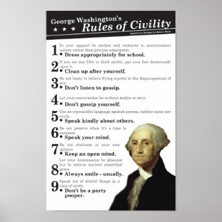 GW's Rules of Civility Poster