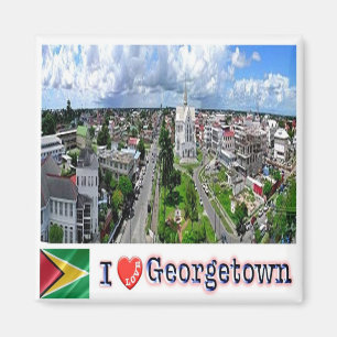 GY - Guyana - Georgetown - I Love Magnet