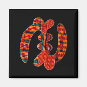 Gye Nyame - African Kente Cloth Symbol Ghana  Magnet