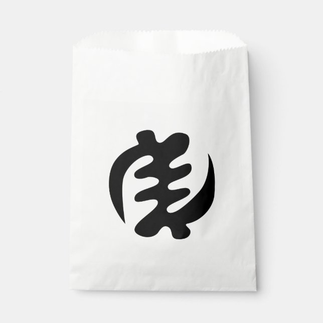 Gye Nyame | God is Supreme Adinkra Symbol Favour Bag (Front)