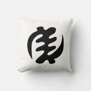 Gye Nyame God is Supreme Adinkra Symbol Throw Pillow