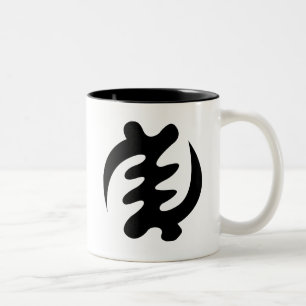 Gye Nyame God is Supreme Adinkra Symbol Two-Tone Coffee Mug