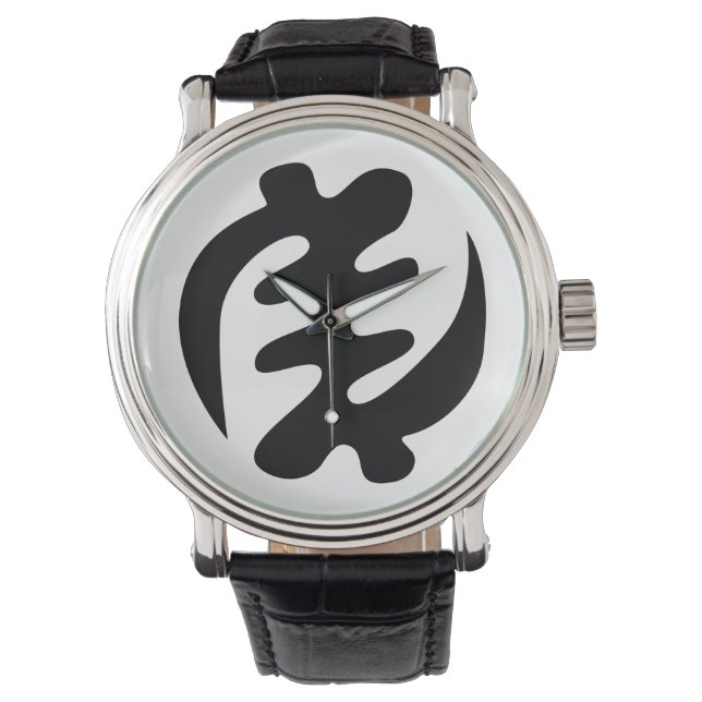 Gye Nyame | God is Supreme Adinkra Symbol Watch (Front)