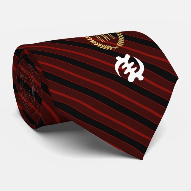 Gye Nyame | God is Supreme Symbol Tie (Rolled)