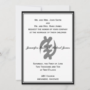 Gye Nyame Invitation in Black