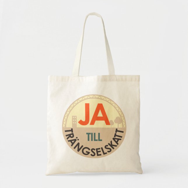 Gygkasse - Yes to congestion tax Tote Bag (Front)