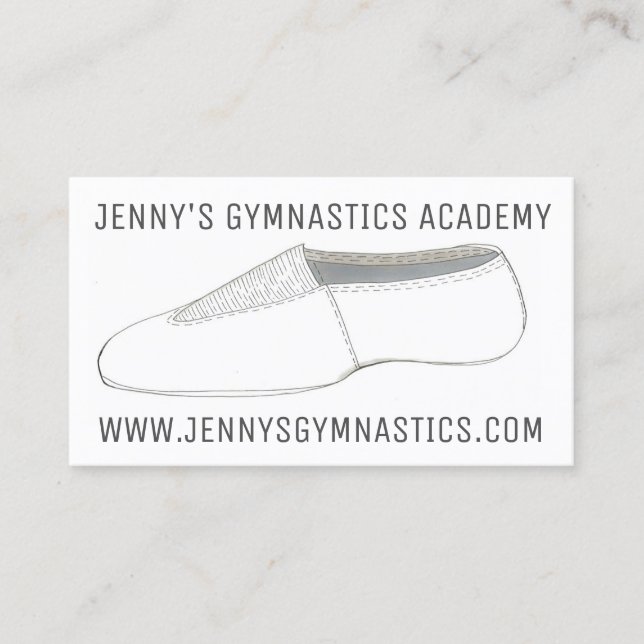 Gym Acro Acrobatics Gymnastics Tumbling Gymnast Business Card (Front)