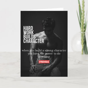 Gym and Fitness Motivation - Bodybuilding, Lifting Card