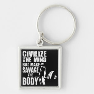 Gym and Fitness Motivation - Make Savage The Body Keychain
