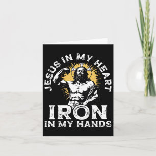 Gym And Jesus Christian Bodybuilder Religious Body Card