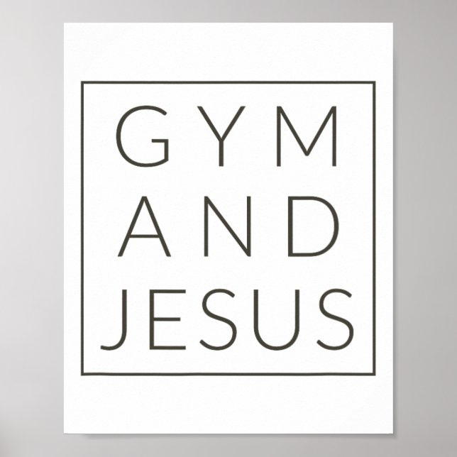 Gym And Jesus  Poster (Front)