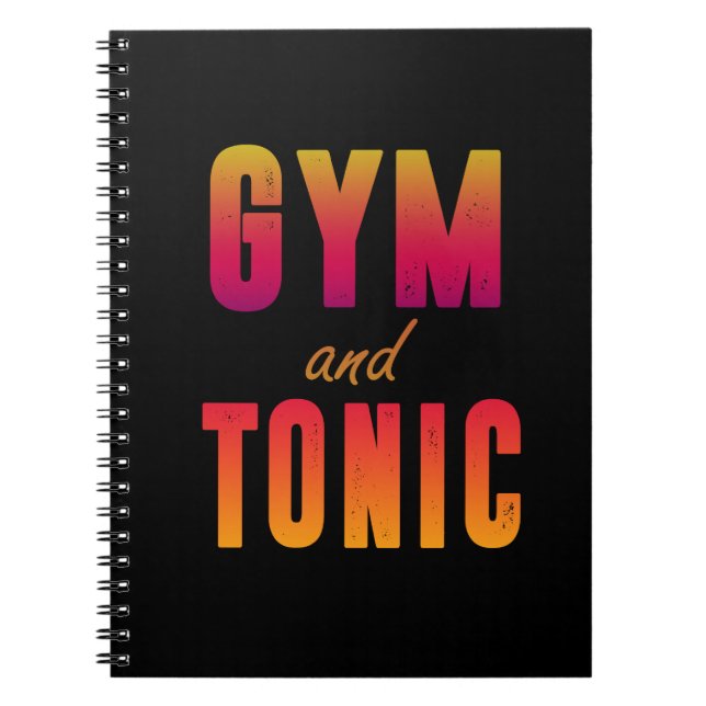 Gym and tonic notebook (Front)