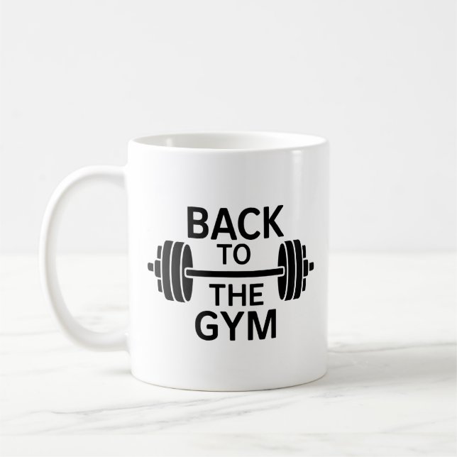 Gym Barbell Coffee Mug (Left)