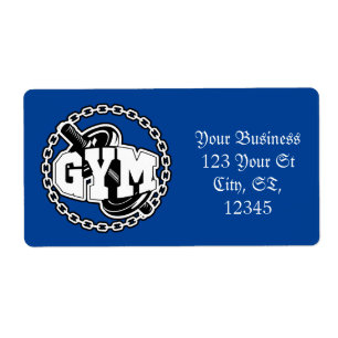 Gym Barbell Logo Thunder_Cove
