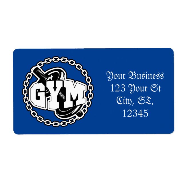 Gym Barbell Logo Thunder_Cove (Devant)