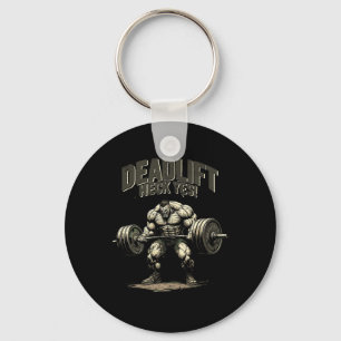 Gym Beast Bodybuilding Workout Motivation Tee Weig Keychain