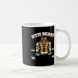 Gym Beast Gorilla Weightlifting Bodybuilding Worko Coffee Mug