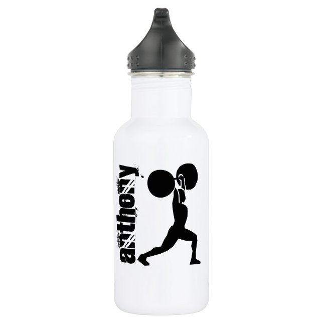 Gym Bodybuilder Personalized 532 Ml Water Bottle (Right)