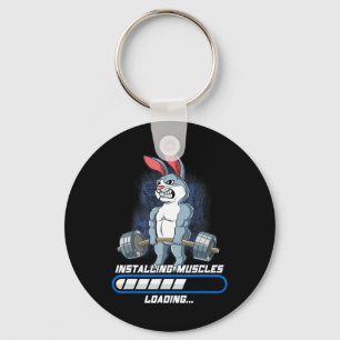 Gym Bodybuilding Installing Muscles  Keychain