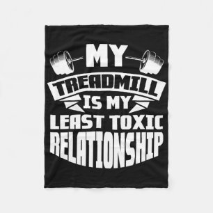 Gym Bodybuilding My Treadmill Is My Least Toxic Re Fleece Blanket