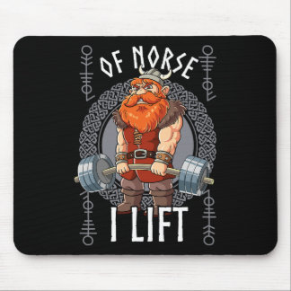 Gym Bodybuilding Training Of Norse I Lift Viking Mouse Pad