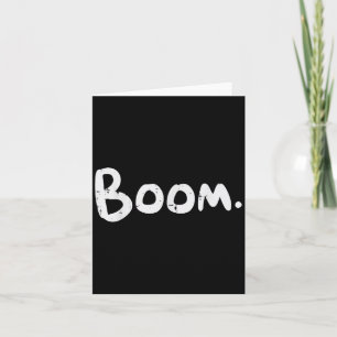 Gym Boom Workout Exercise Fitness Motivational Men Card