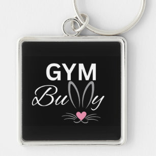 Gym Bunny Fitness & Workout Lovers Gift for Her Keychain