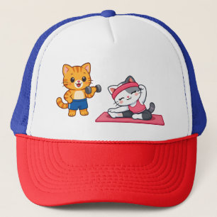 Gym Cat Trucker Hat
