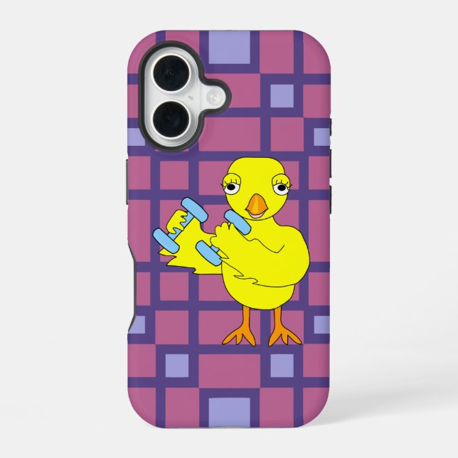 Gym Chick iPhone 16 Case (Back)