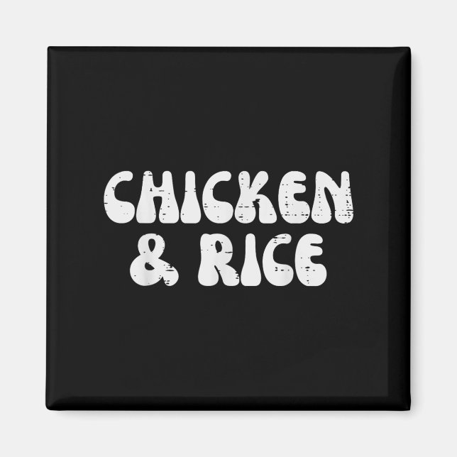 Gym Chicken And Rice Funny Workout Diet Fitness Me Magnet (Front)