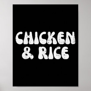 Gym Chicken And Rice Funny Workout Diet Fitness Me Poster