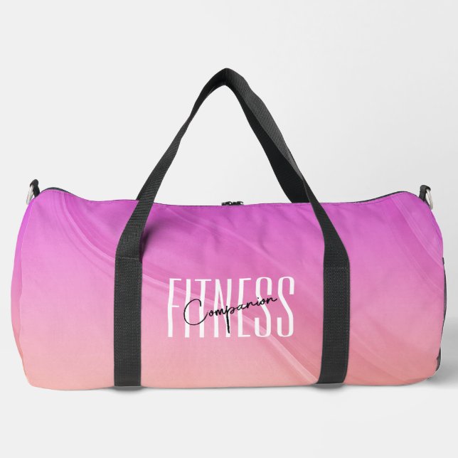 Gym Companion Moderne Rose Orange Gradient Sac Gym (Recto)