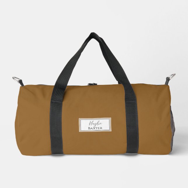 Gym Dance Bag | Monogram Initials Name Duffle Bag (Front)